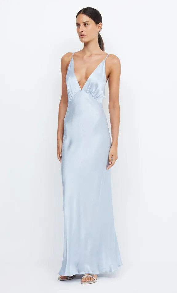Bec Bridge Dresses MOON DANCE V MAXI DRESS Dusty Blue 8211 Women