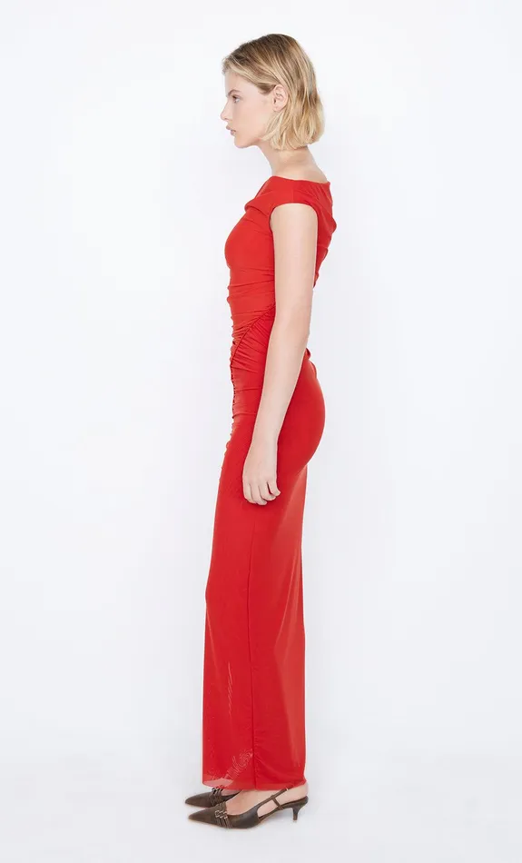 Bec Bridge Dresses SANIA ASYM DRESS Rouge 8211 Women