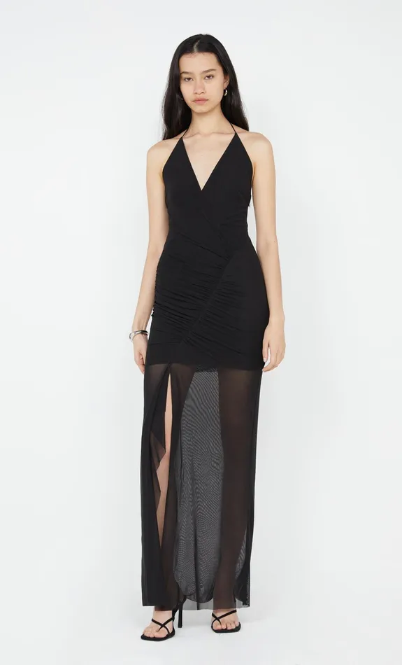 Bec Bridge Dresses SANIA HALTER DRESS Black 8211 Women