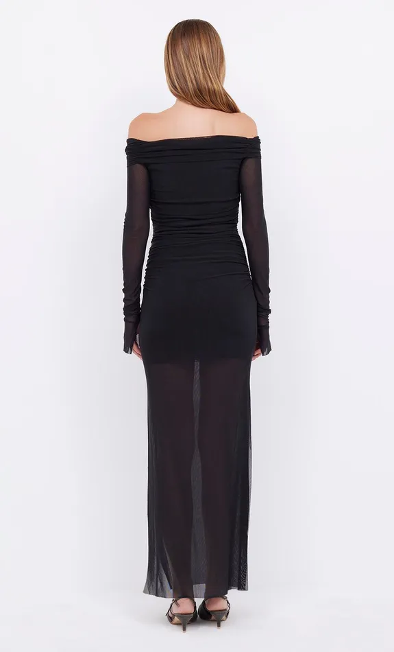Bec Bridge Dresses SASHAY LONG SLEEVE GATHERED DRESS Black 8211 Women
