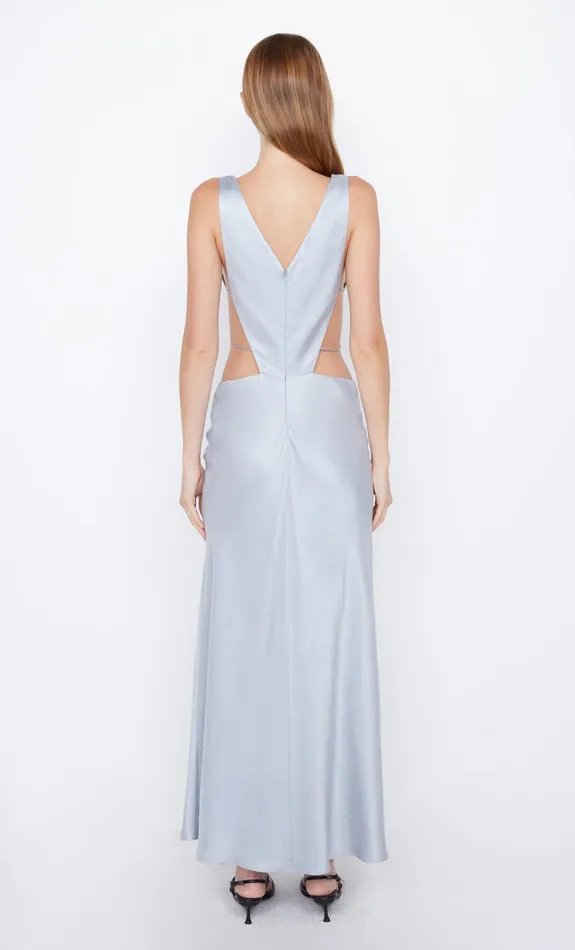 Bec Bridge Event Wear Dresses AGATHE DIAMOND DRESS Dove Blue 8211 Women
