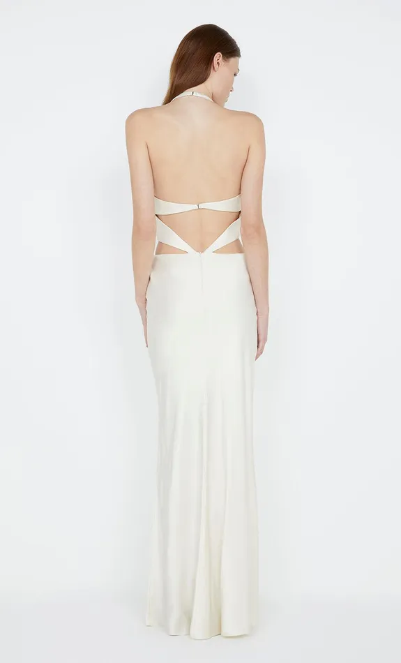 Bec Bridge Event Wear Dresses ALABAMA HALTER DRESS Ivory 8211 Women