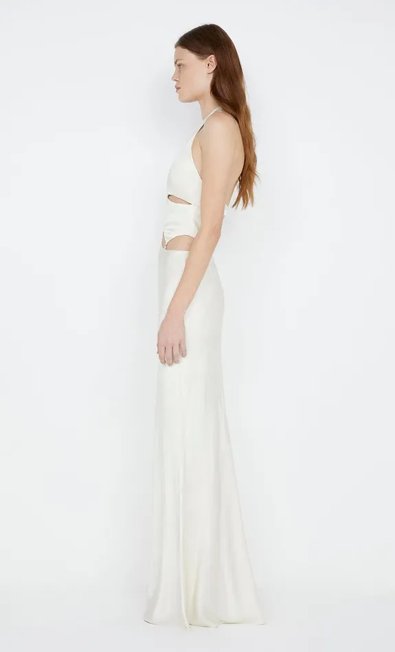 Bec Bridge Event Wear Dresses ALABAMA HALTER DRESS Ivory 8211 Women