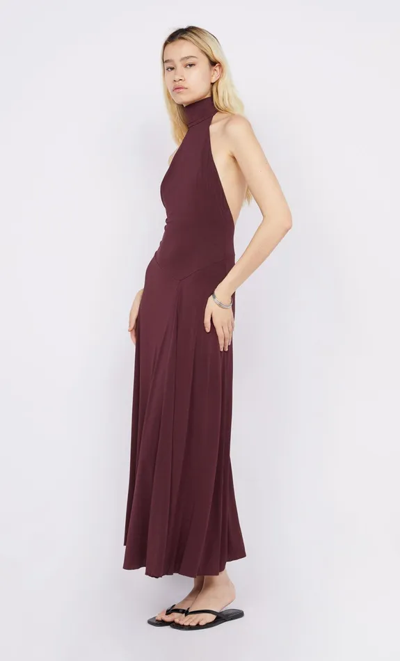 Bec Bridge Event Wear Dresses CASSIAN RACER DRESS Deep Plum 8211 Women
