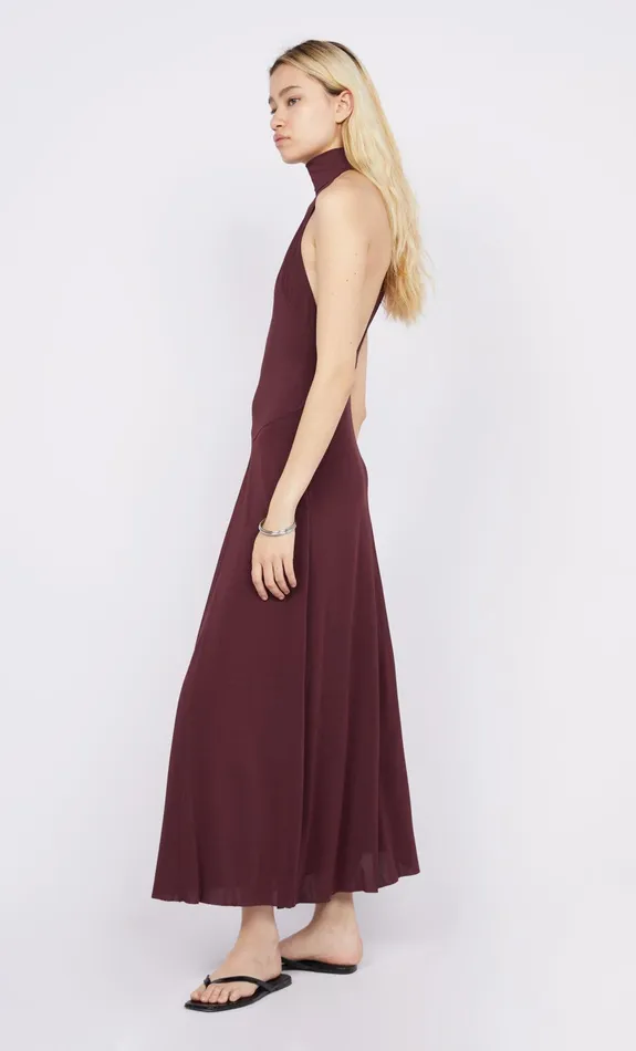 Bec Bridge Event Wear Dresses CASSIAN RACER DRESS Deep Plum 8211 Women
