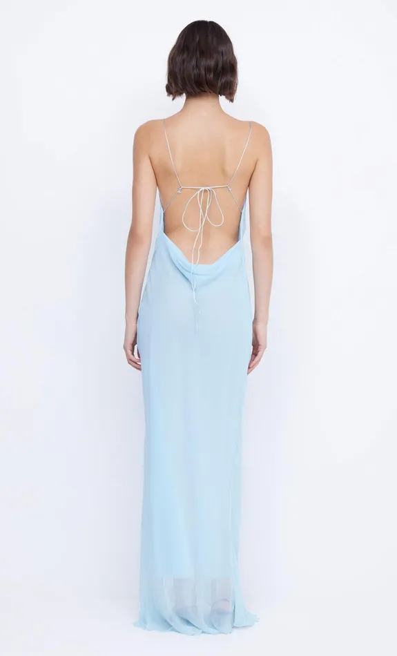 Bec Bridge Event Wear Dresses ELZETTE SPLIT MAXI DRESS Dolphin Blue 8211 Women