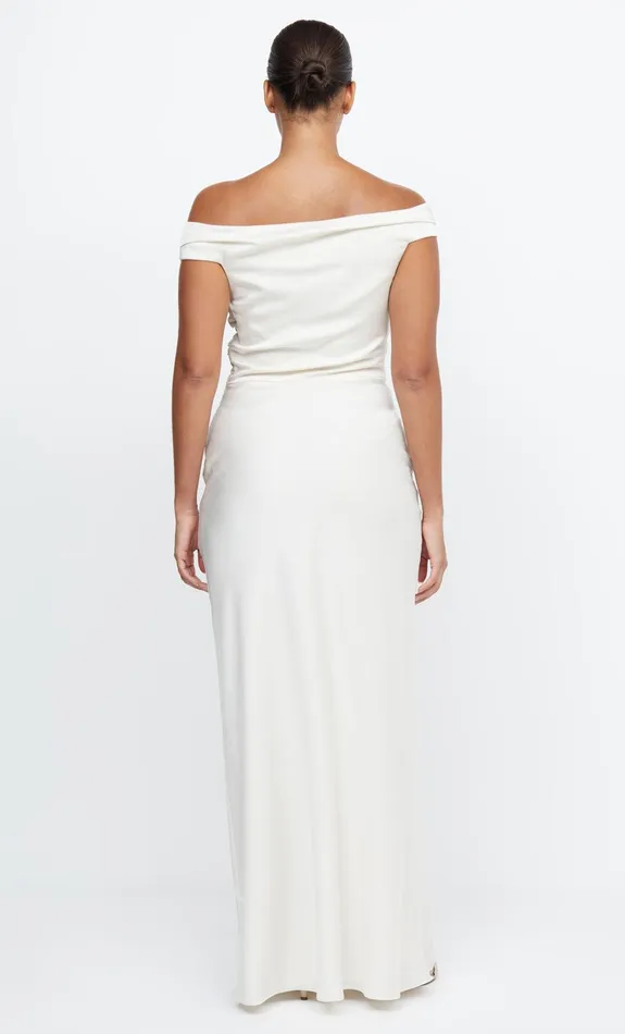 Bec Bridge Event Wear Dresses ETERNITY OFF SHOULDER MAXI Cream 8211 Women
