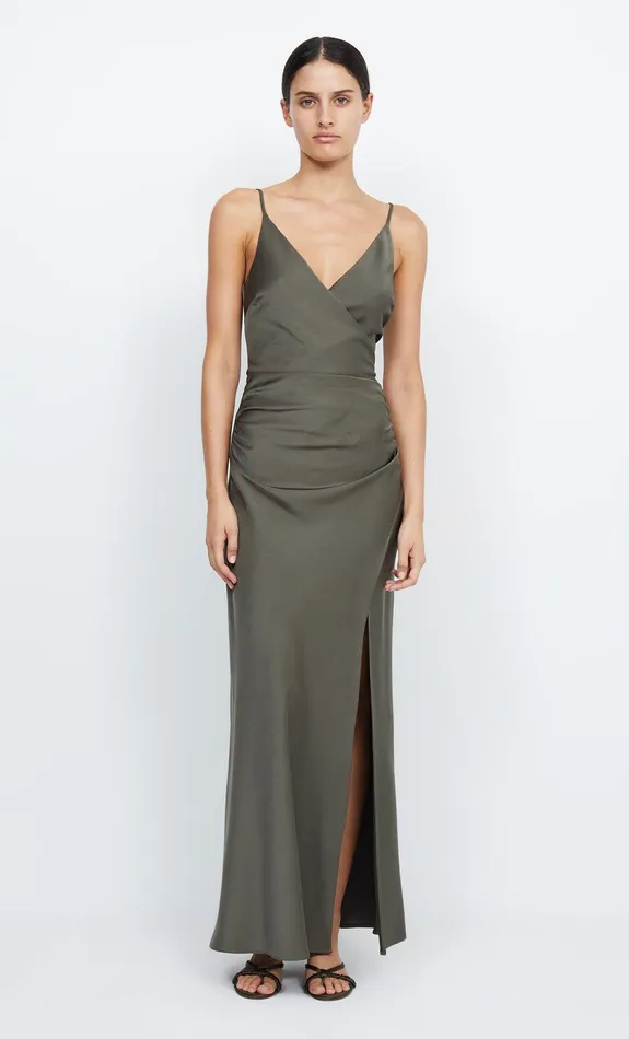 Bec Bridge Event Wear Dresses ETERNITY V MAXI DRESS Dark Willow 8211 Women