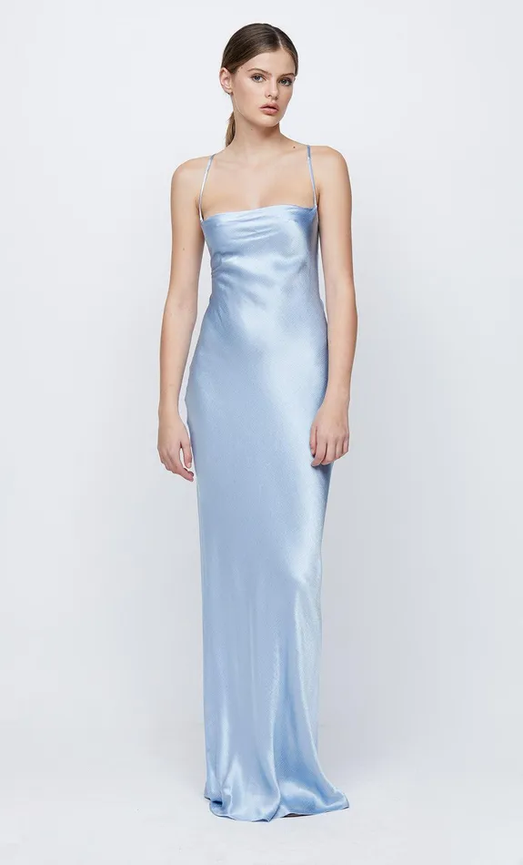 Bec Bridge Event Wear Dresses LORELAI TIE MAXI DRESS Sky Blue 8211 Women