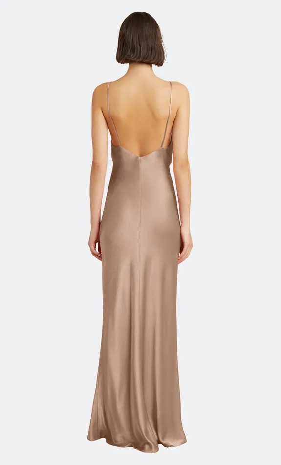 Bec Bridge Event Wear Dresses LORELAI V MAXI DRESS Golden 8211 Women