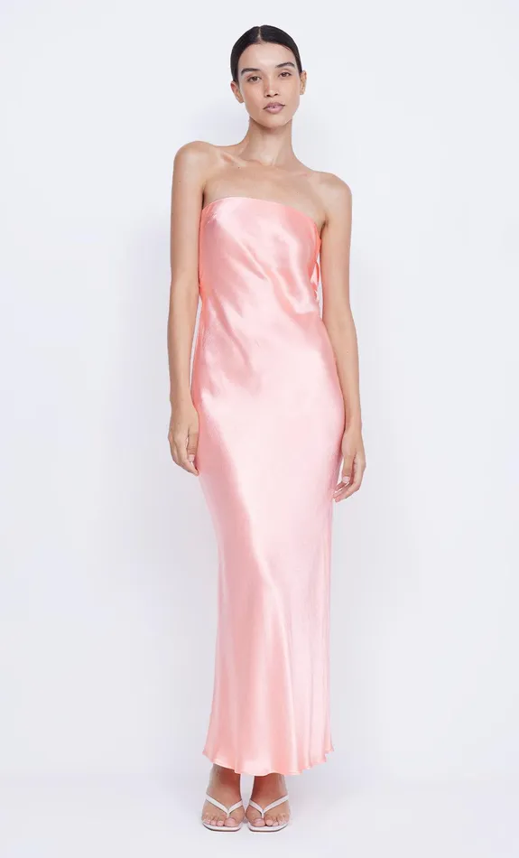 Bec Bridge Event Wear Dresses MOON DANCE STRAPLESS DRESS Coral 8211 Women