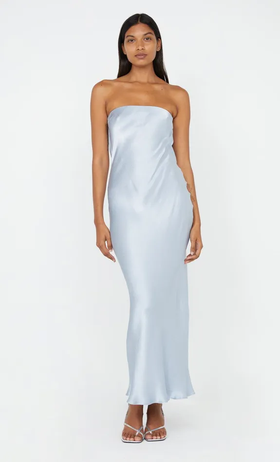 Bec Bridge Event Wear Dresses MOON DANCE STRAPLESS DRESS Dusty Blue 8211 Women