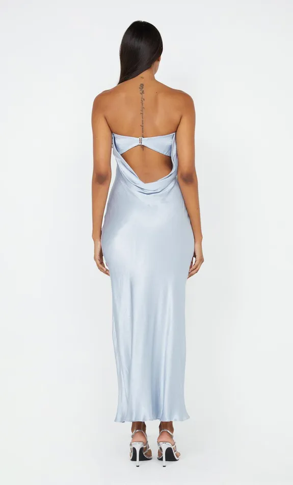 Bec Bridge Event Wear Dresses MOON DANCE STRAPLESS DRESS Dusty Blue 8211 Women