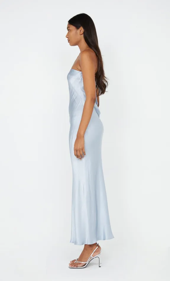 Bec Bridge Event Wear Dresses MOON DANCE STRAPLESS DRESS Dusty Blue 8211 Women