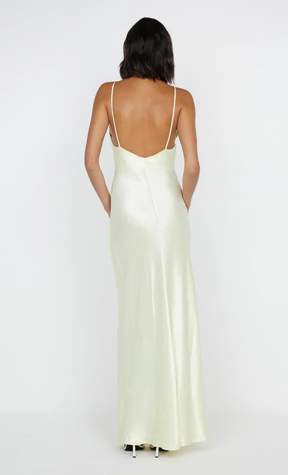 Bec Bridge Event Wear Dresses MOON DANCE V MAXI DRESS Ice Yellow 8211 Women