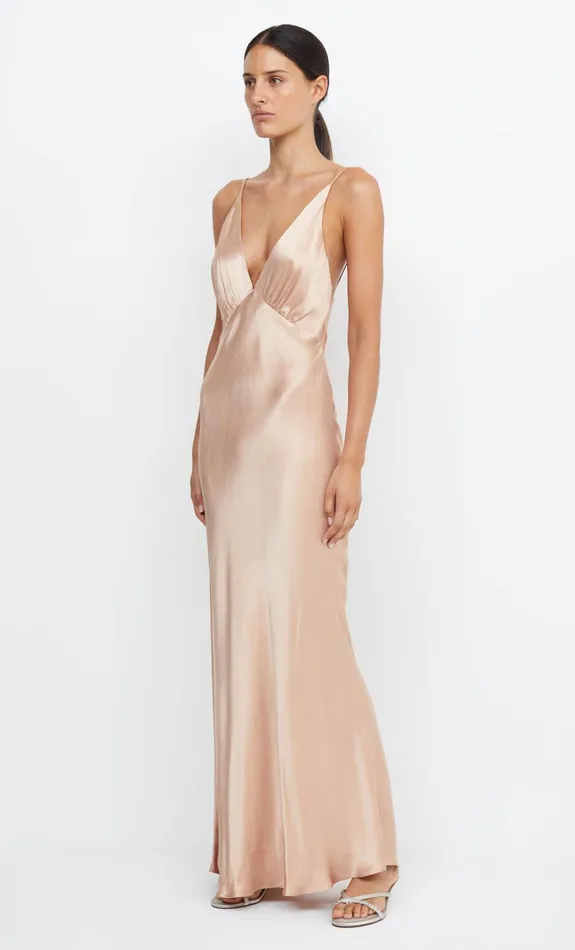 Bec Bridge Event Wear Dresses MOON DANCE V MAXI DRESS Rose Gold 8211 Women