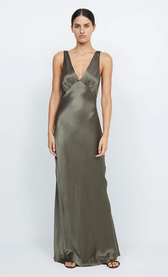 Bec Bridge Event Wear Dresses MOON DANCE VERONA DRESS Dark Willow 8211 Women