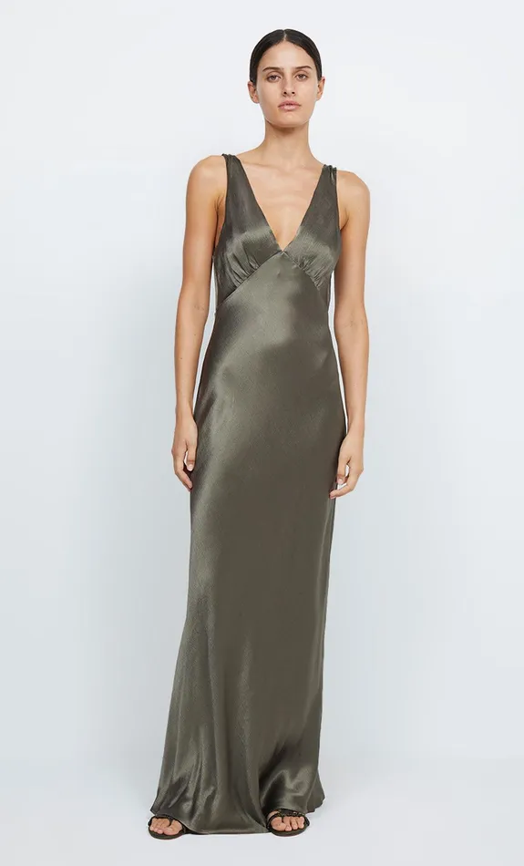Bec Bridge Event Wear Dresses MOON DANCE VERONA DRESS Dark Willow 8211 Women