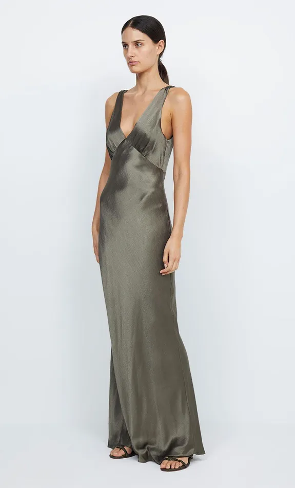 Bec Bridge Event Wear Dresses MOON DANCE VERONA DRESS Dark Willow 8211 Women