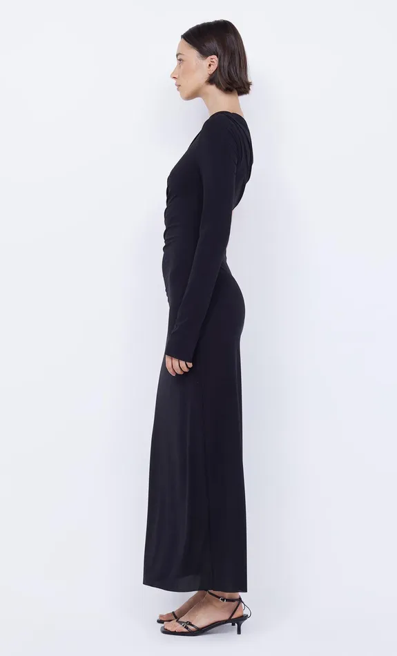 Bec Bridge Event Wear Dresses NABILA ASYM MIDI DRESS Black 8211 Women