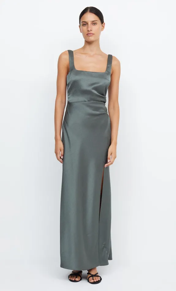 Bec Bridge Event Wear Dresses THE DREAMER SQUARE NECK DRESS Dark Willow 8211 Women