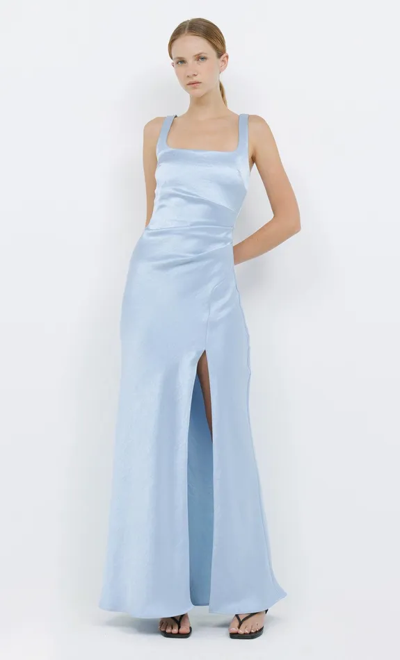 Bec Bridge Event Wear Dresses THE DREAMER SQUARE NECK DRESS Dusty Blue 8211 Women