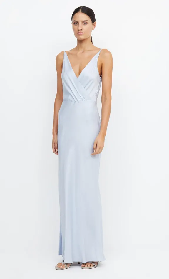 Bec Bridge Maxi Dresses ADORE V MAXI DRESS Dusty Blue 8211 Women