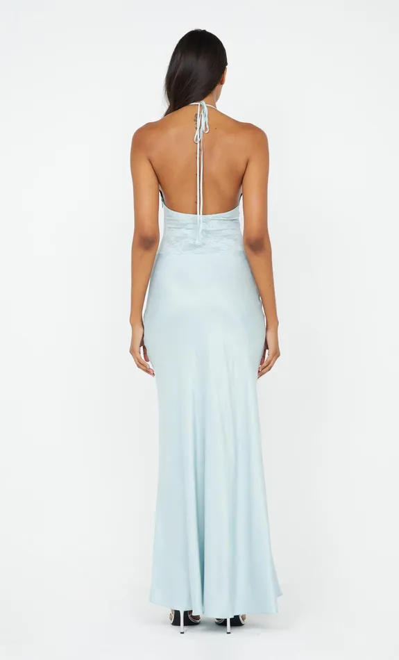 Bec Bridge Maxi Dresses AKARI HALTER DRESS Cloud Blue 8211 Women