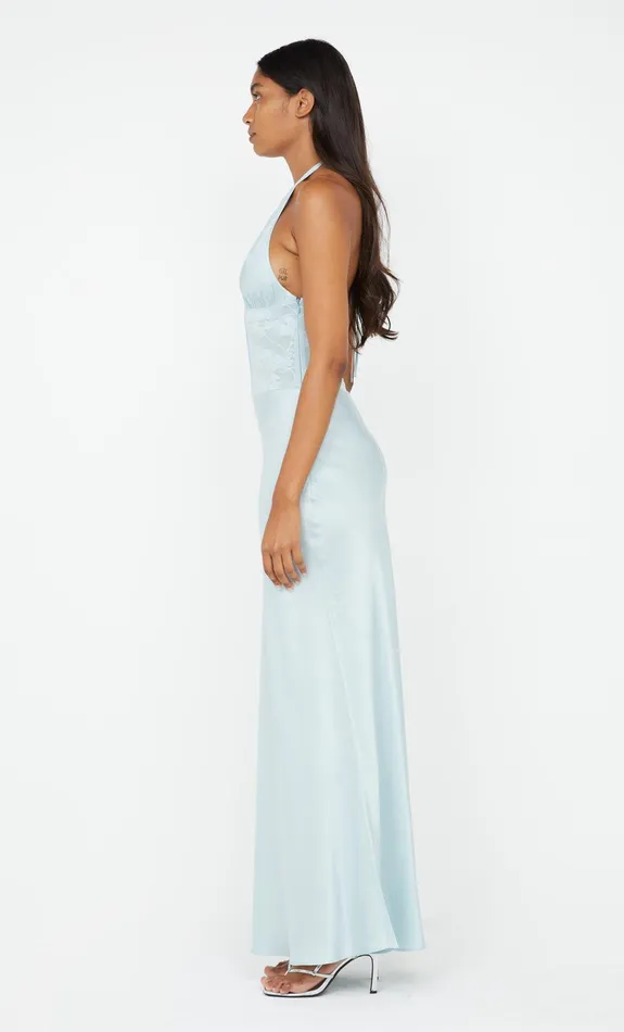Bec Bridge Maxi Dresses AKARI HALTER DRESS Cloud Blue 8211 Women