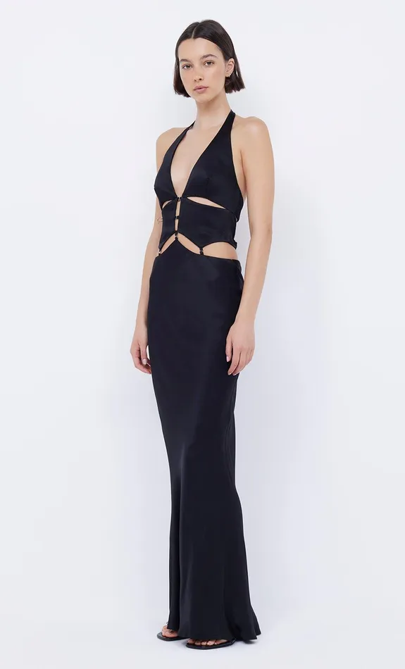 Bec Bridge Maxi Dresses ALABAMA HALTER DRESS Black 8211 Women