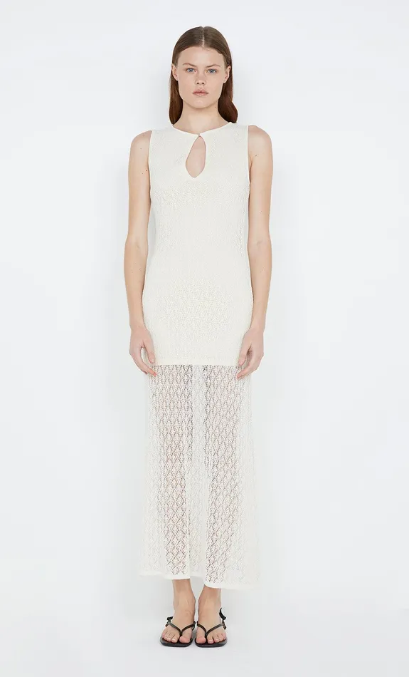 Bec Bridge Maxi Dresses AURORA KEYHOLE DRESS Ivory 8211 Women