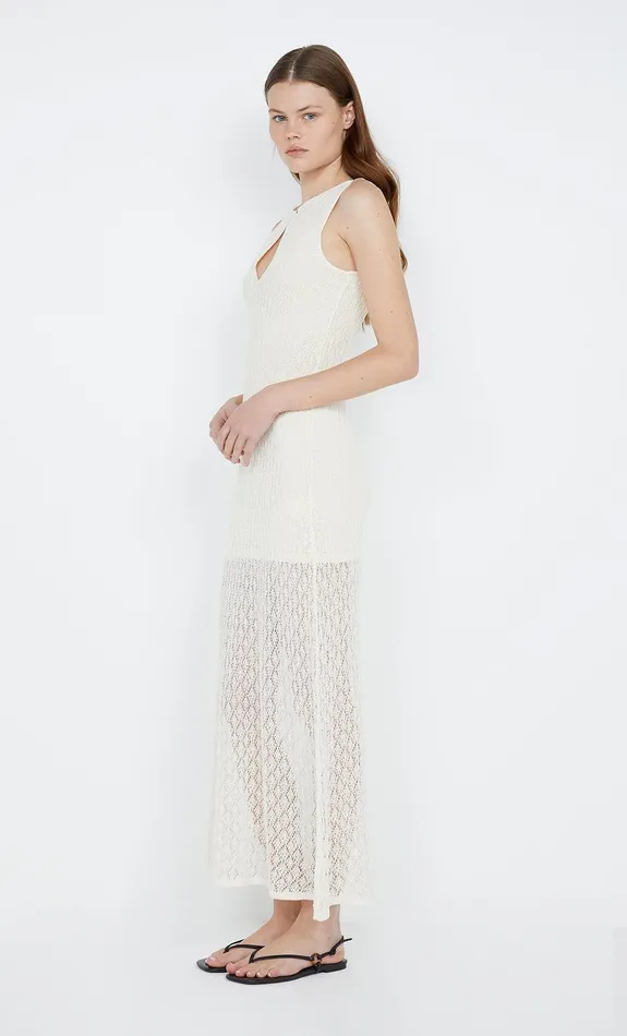 Bec Bridge Maxi Dresses AURORA KEYHOLE DRESS Ivory 8211 Women