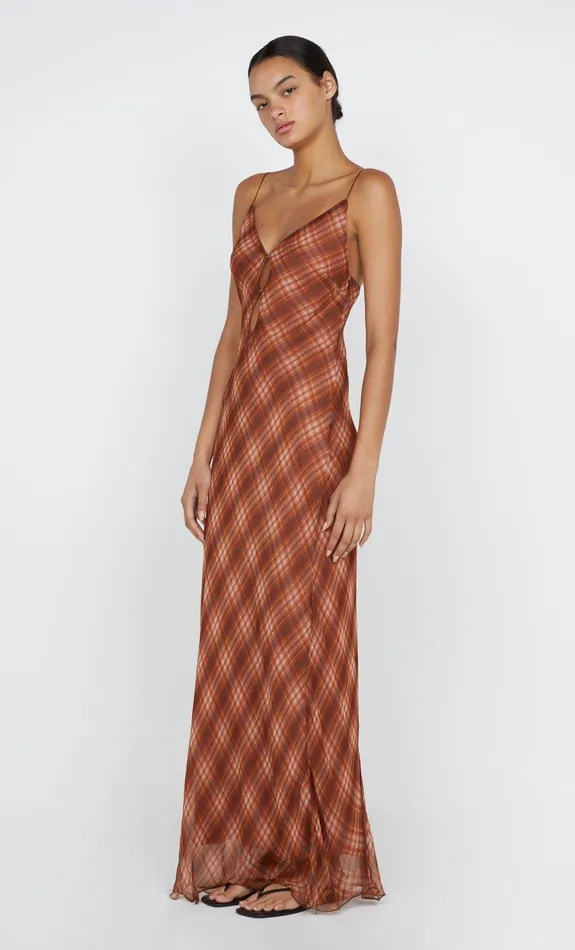 Bec Bridge Maxi Dresses DEVI MAXI DRESS Desert Check 8211 Women