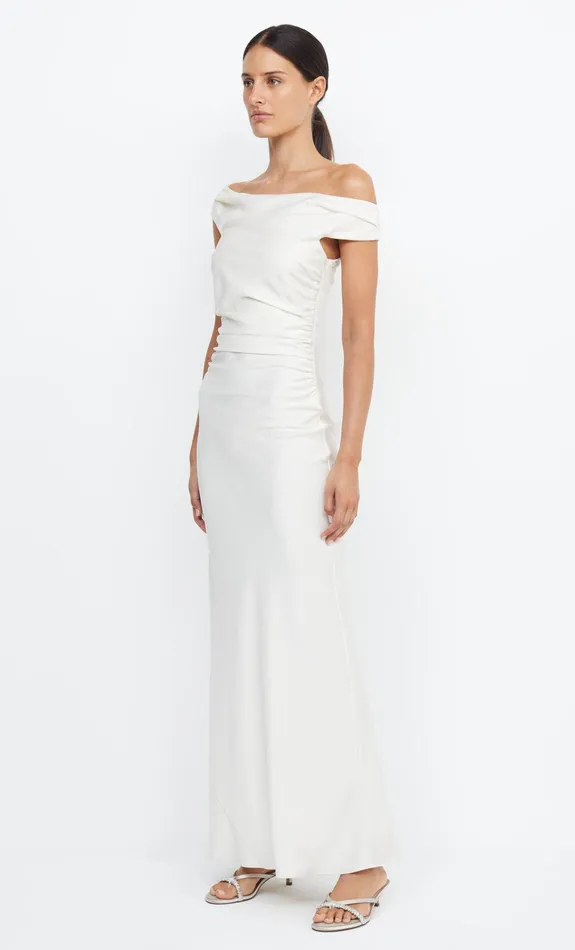 Bec Bridge Maxi Dresses ETERNITY OFF SHOULDER MAXI Cream 8211 Women