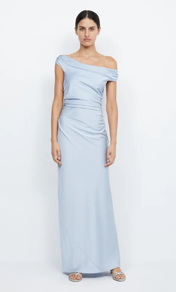 Bec Bridge Maxi Dresses ETERNITY OFF SHOULDER MAXI Dusty Blue 8211 Women
