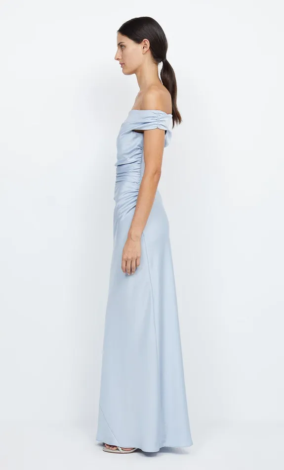 Bec Bridge Maxi Dresses ETERNITY OFF SHOULDER MAXI Dusty Blue 8211 Women