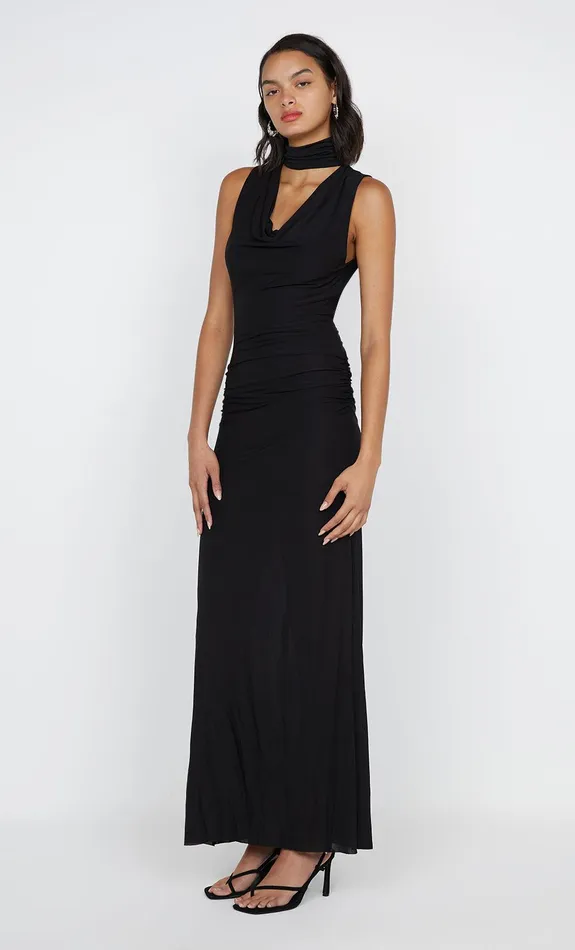Bec Bridge Maxi Dresses GIGI HIGH NECK DRESS Black 8211 Women
