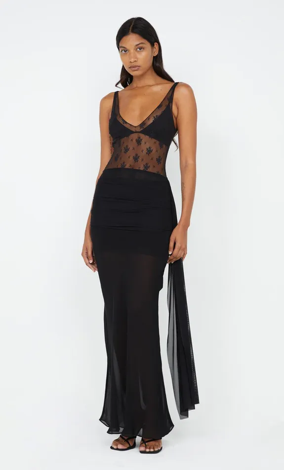 Bec Bridge Maxi Dresses KALENA V DRESS Black 8211 Women