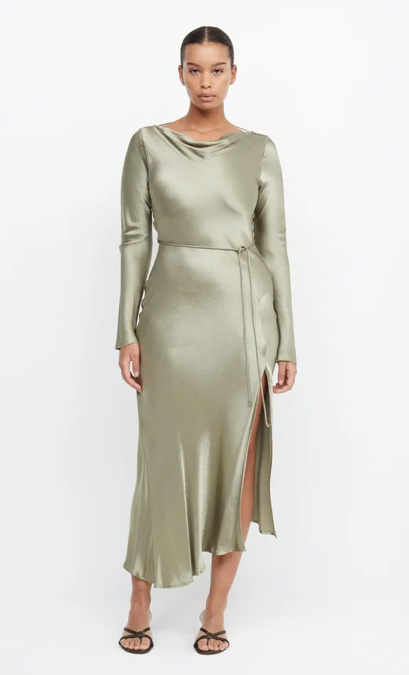 Bec Bridge Maxi Dresses MOON DANCE LONG SLEEVE MAXI DRESS Sage 8211 Women
