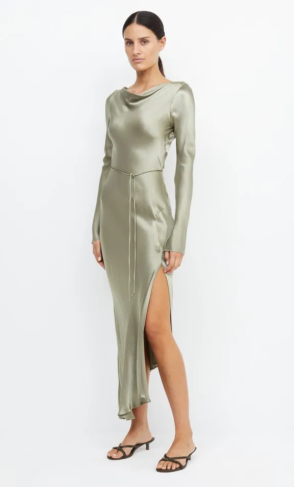 Bec Bridge Maxi Dresses MOON DANCE LONG SLEEVE MAXI DRESS Sage 8211 Women