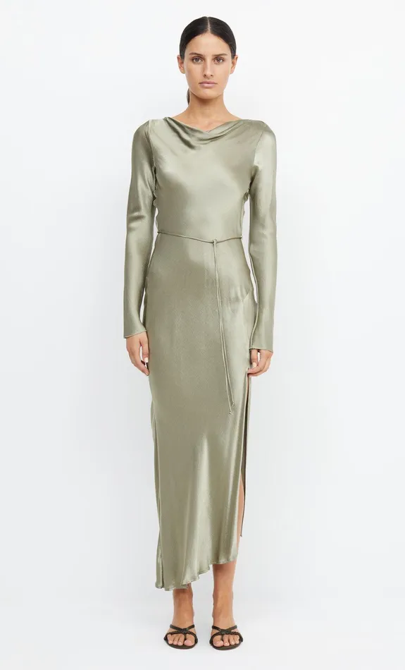 Bec Bridge Maxi Dresses MOON DANCE LONG SLEEVE MAXI DRESS Sage 8211 Women