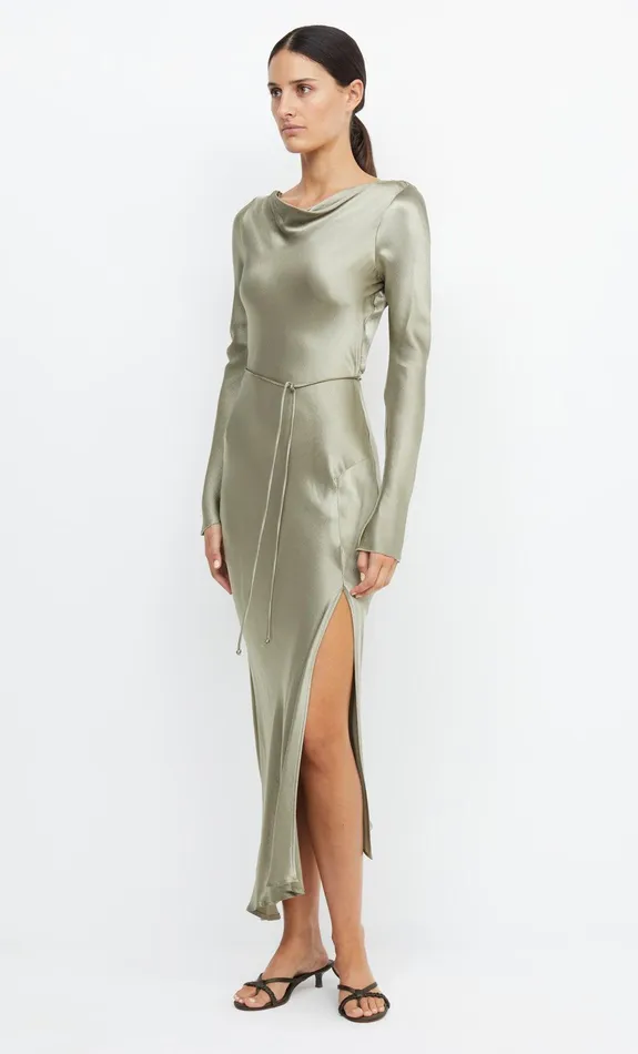 Bec Bridge Maxi Dresses MOON DANCE LONG SLEEVE MAXI DRESS Sage 8211 Women