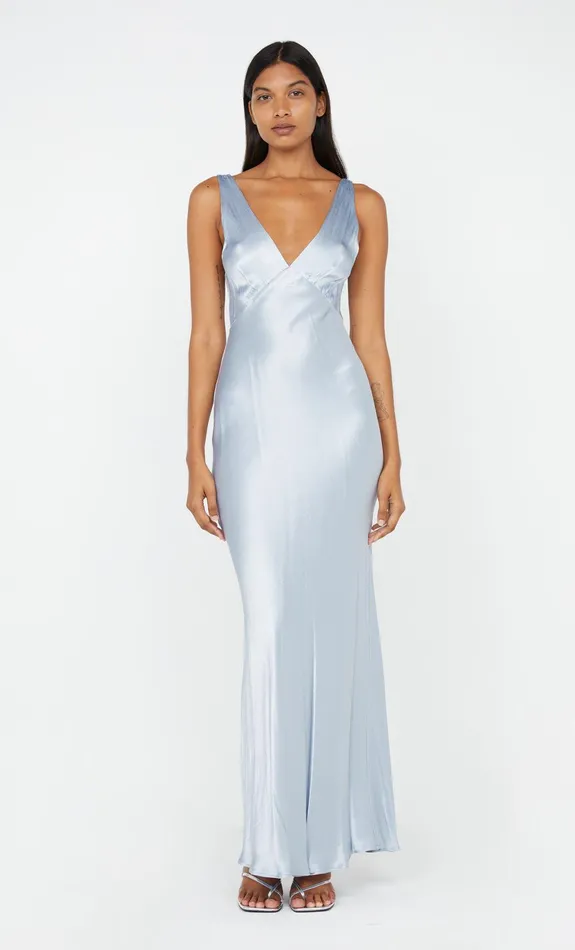 Bec Bridge Maxi Dresses MOON DANCE VERONA DRESS Dusty Blue 8211 Women