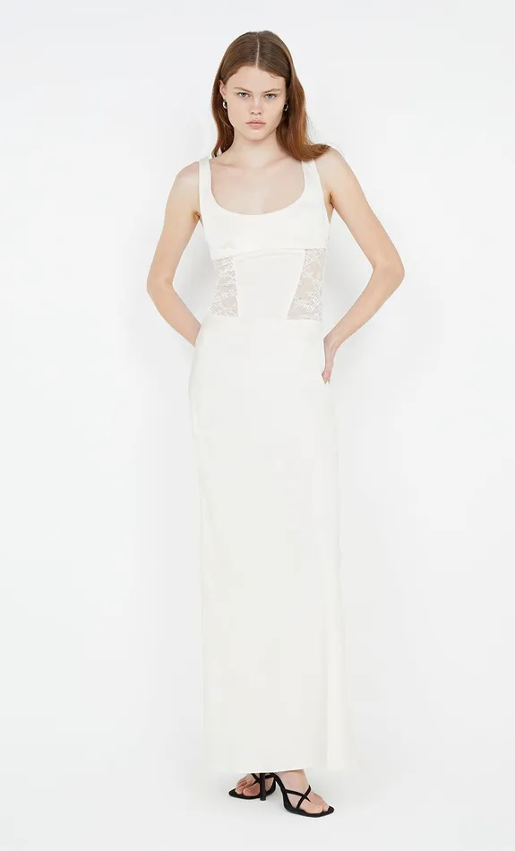 Bec Bridge Maxi Dresses OLIMPIA CORSET DRESS Cream 8211 Women