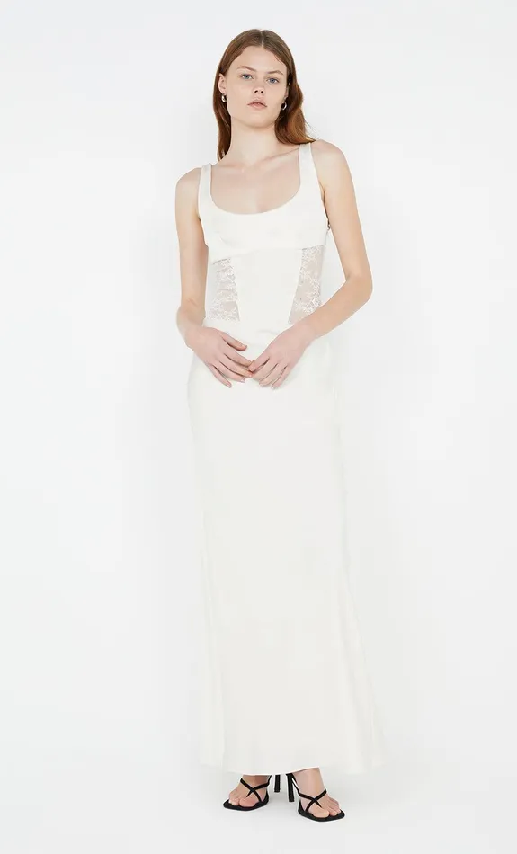 Bec Bridge Maxi Dresses OLIMPIA CORSET DRESS Cream 8211 Women