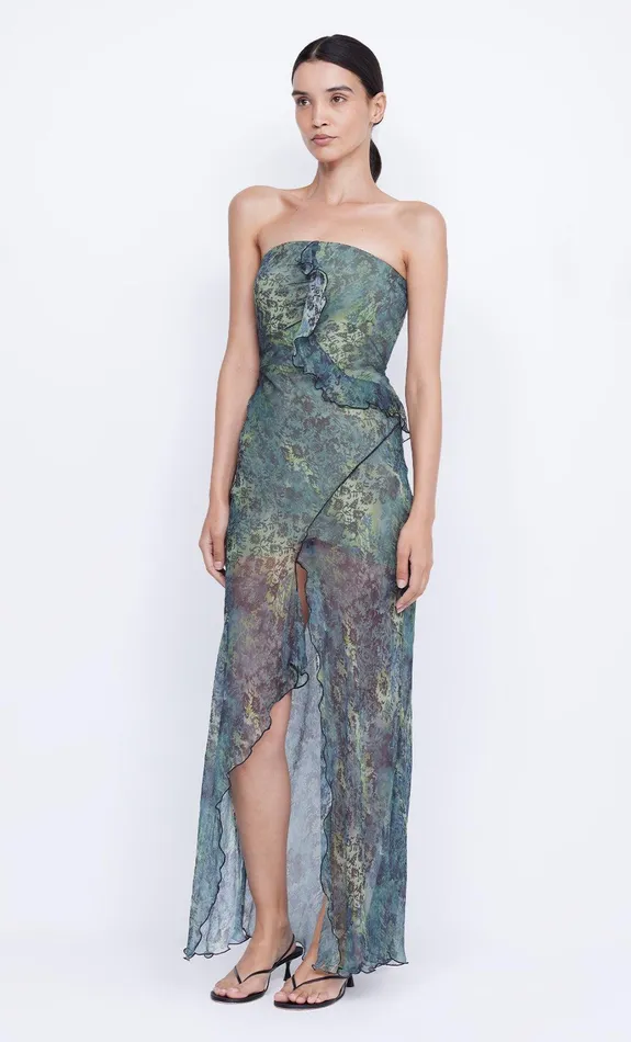 Bec Bridge Maxi Dresses OPAL STRAPLESS MAXI DRESS Nouveau Bleue 8211 Women