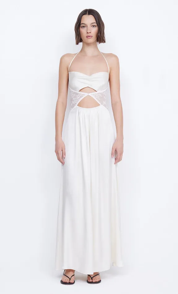 Bec Bridge Maxi Dresses SANTAL HALTER MAXI DRESS Ivory 8211 Women
