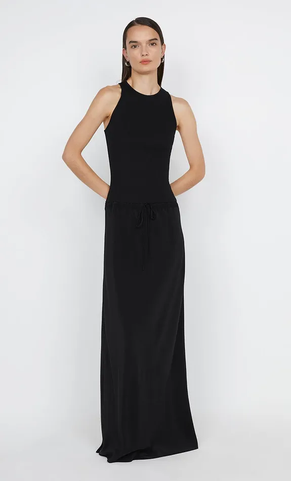 Bec Bridge Maxi Dresses SOLA RACER DRESS Black 8211 Women