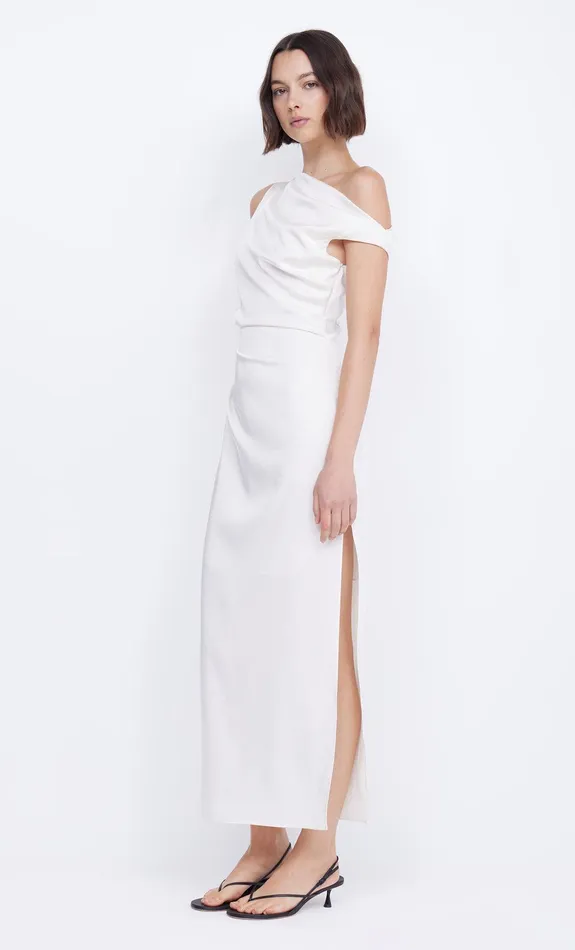 Bec Bridge Midi Dresses ROCHELLE ASYM MIDI DRESS Cream 8211 Women