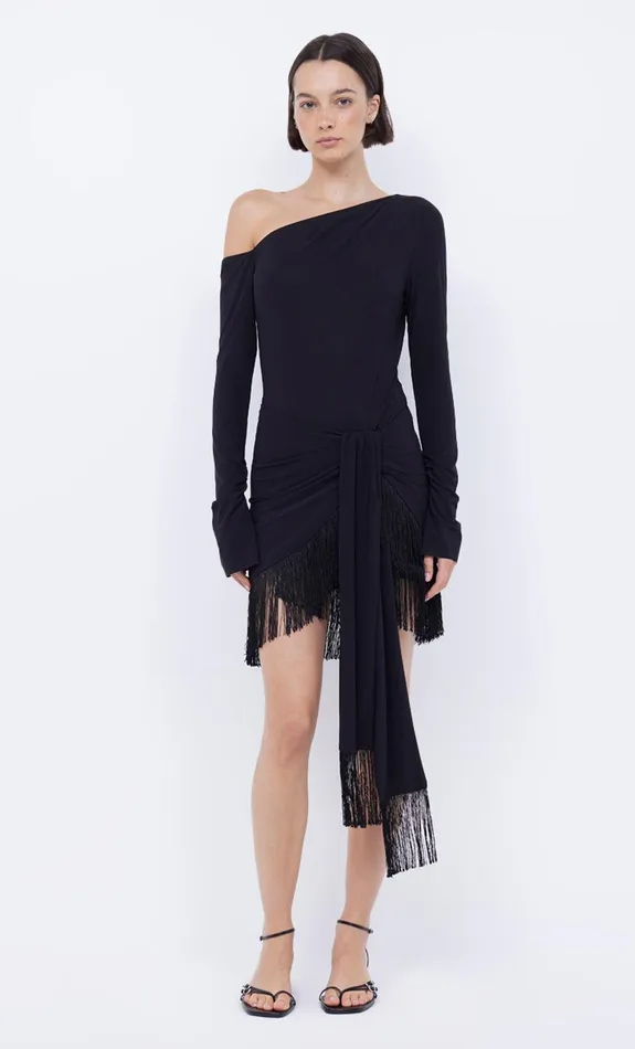 Bec Bridge Mini Dresses NABILA SARONG MINI DRESS Black 8211 Women